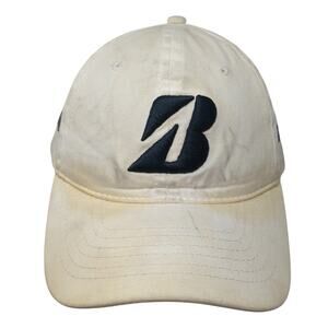 Bridgestone Golf B330 Slideback Hat Beige One Size Embroidered Outdoor